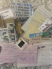 Vintage Ephemera Lot 50  Paper Documents Photos Postcards    junk Journaling