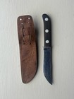 Vintage Universal Hunting Knife With Leather Sheath