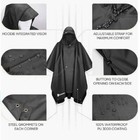 Tactical Rain Poncho Army Military Poncho Shelter Waterproof Ripstop Camping