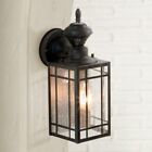 Heath zenith Sl-4152-bk Outdoor Motion Sensor Wall Lantern Black     Weatherproof