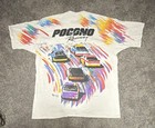 Chase Authentics 1996 Nascar Winston Cup Pocono Raceway Xl Graphic Tee White