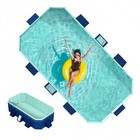 Outdoor Foldable Rectangular Swimming Pool Above Ground Pool Adult Kiddie Pool