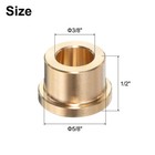 4pack Flange Sleeve Bearings 3 8  Bore X 5 8  Od X 1 2  Length Brass Bushing