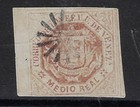 Venezuela  1865  Scott 018  Postmark Fancy Rays Of Sun  Complete Edges  Ebv629