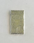 Sterling Silver Edwardian Card Case Ornate Design Birmingham Hallmark 1911 Vtg