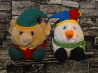 Puffkins Swibco Christmas Plush Lot Of 4 Vtg 90s Elvin Flurry Blizzard Spice Nwt