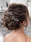 Jakawin Bride Rhinestone Wedding Hair Vine Crystal Hair Piece Bridal Hair Access