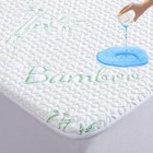 Bamboo Mattress Protector Hypoallergenic   Breathable Waterproof Mattress Cover