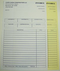 Printed 2-part Carbonless Forms 100 Sets Custom 8 5  X 5 5  Ncr Business Invoice