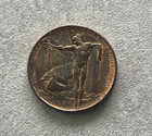 1915 Panama-pacific Official Medal So Called Dollar Bronze Hk-400 L2