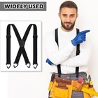 Under Clothing X Back Hidden Suspender 1 5  Work Suspenders For Men Women Black