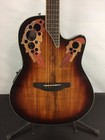 Open Box Ovation Ce48p-koab Celebrity Elite Exotic Super Shallow Acoustic-electr