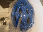New Lumos Kickstart Lite Bike Helmet Chrominum Blue Adult Medium - Large 54-62cm