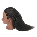 Real 100  Human Hair Mannequin Head With Stand For Hairdresser Practice Braid   