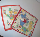 2 Vintage Children Hankies One Is Walt Disney Bongo   Lulubelle