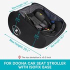 Padded Car Seat Travel Bag For Airplane  Fits For Doona Car Seat Stroller Wit   