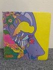 Peter Max Vintage Binder Psychedelic 70s Fun Yellow Purple Pink Green W Dividers