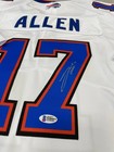 Autographed White Jersey Josh Allen Buffalo Bills Size M Beckett Coa