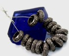 Antique Look Spacers Beads 925 Silver Roundelles Beads Handmade Jewelry Findings