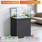 Fish Tank 55gallon Clear Aquarium W  Cabinet All-in-one Fish Tank Set Adjustable