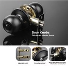 Single Cylinder Deadbolt Lock And Door Knob Set  Keyed Alike Door Locks 2pcakset