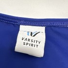 34  Varsity Blue Black White Cheerleading Uniform Top Small Polyester Spandex