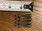 Set Of 4 Antique Solid Brass Screw-in Finials     Victorian Hardware