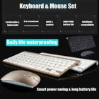 Mini Wireless Keyboard And Mouse Set Waterproof 2 4g For Mac Apple Pc Computer
