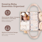 Baby Diaper Caddy Organizer With Handle  Boy   Girl Shower Gift Basket  Portable