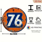 76 Gasoline Service Metal Sign Used Retro Style Pin Up Gas Oil Station Pump