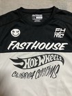 Fasthouse Jersey Men   s Large Motocross Dottie Black White Hot Wheels Large Logo