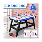 Serenelife Powered Air Hockey Table  4 5 Ft 54       Sports Arcade Games