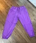 Vtg 80s Nouveau Monde Sport Size 1x Windbreaker Set Purple multi-colored