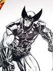 X-men Wolverine 11x17 Original Inked Art Signed By Michael Fulcher