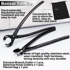 Bonsai Tool Set - 8 concave Cutters And 8 spherical Knob Carbon Steel Gardening