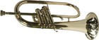 New Brass 3 Valve Bb f Indian Flugel Horn Free Hard Case mouthpiece