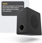 Bestisan 6 5       Powered Home Audio Subwoofer With Deep Bass In Black Sw65d