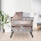 Portable Baby Bassinet Bedside Sleeper For Baby Easy Folding Crib With Storage