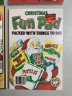 Lot Of 4 Vintage Christmas Fun Pads Unused Kids Activity Coloring Books New