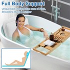 Full Body Bath Pillow For Bathtub  Thick Bath Pillow For Tub With Non-slip Su   