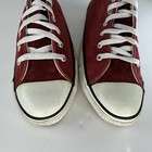 Vintage Converse Chuck Taylor All Star Mid Top Shoes Red Suede 7 5 Made In Usa