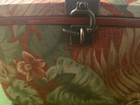 Vintage Floral Fabric Covered Sewing Box Basket With Lining