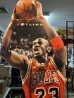 Michael Jordan Red Shirt Stand Up Cardboard Cutout Standie 1990 Basketball