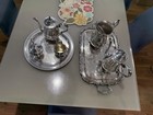 Vintage Wm Rogers Silver Plated 7 Piece Tea And Coffee Set 