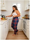 4pack Plaid Home Lounge Pants  Soft Casual Sleep Pants For Men women S-xxl Sizes