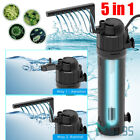 5in1 Dual Mode Internal Filter Water Pump Fish Tank Aquarium Oxygen Submersible