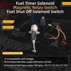 Fuel Shut Off Solenoid Timer Relay Kit For Bobcat 743 753 763 773 6670312 668151