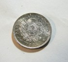 1883 Argentina 10 Centavos Silver Coin