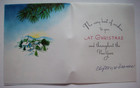 Bells Carolers Around Town Tree Embossed  Christmas Vintage Greeting Card  vv13