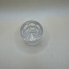 Vintage Pressed Glass Thumb Print Stemless Shot Vodka Glass 1 Antique